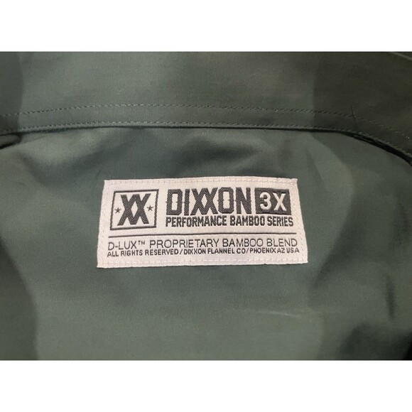 Dixxon Flannel Co Shirt Men’s 3XL Green Button Up DLux Performance Bamboo NWT - Picture 2 of 7
